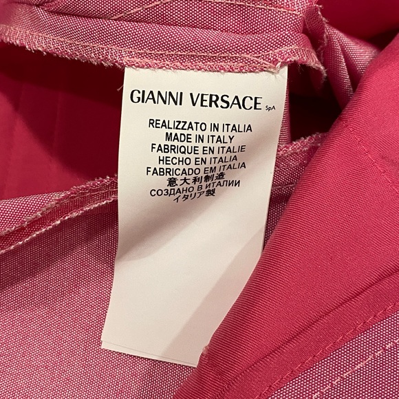 Versace Collection shimmery Pink Pencil Pant - Picture 9 of 15